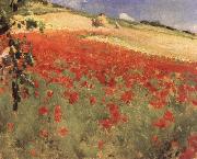 William blair bruce Landscape with Poppies oil painting artist